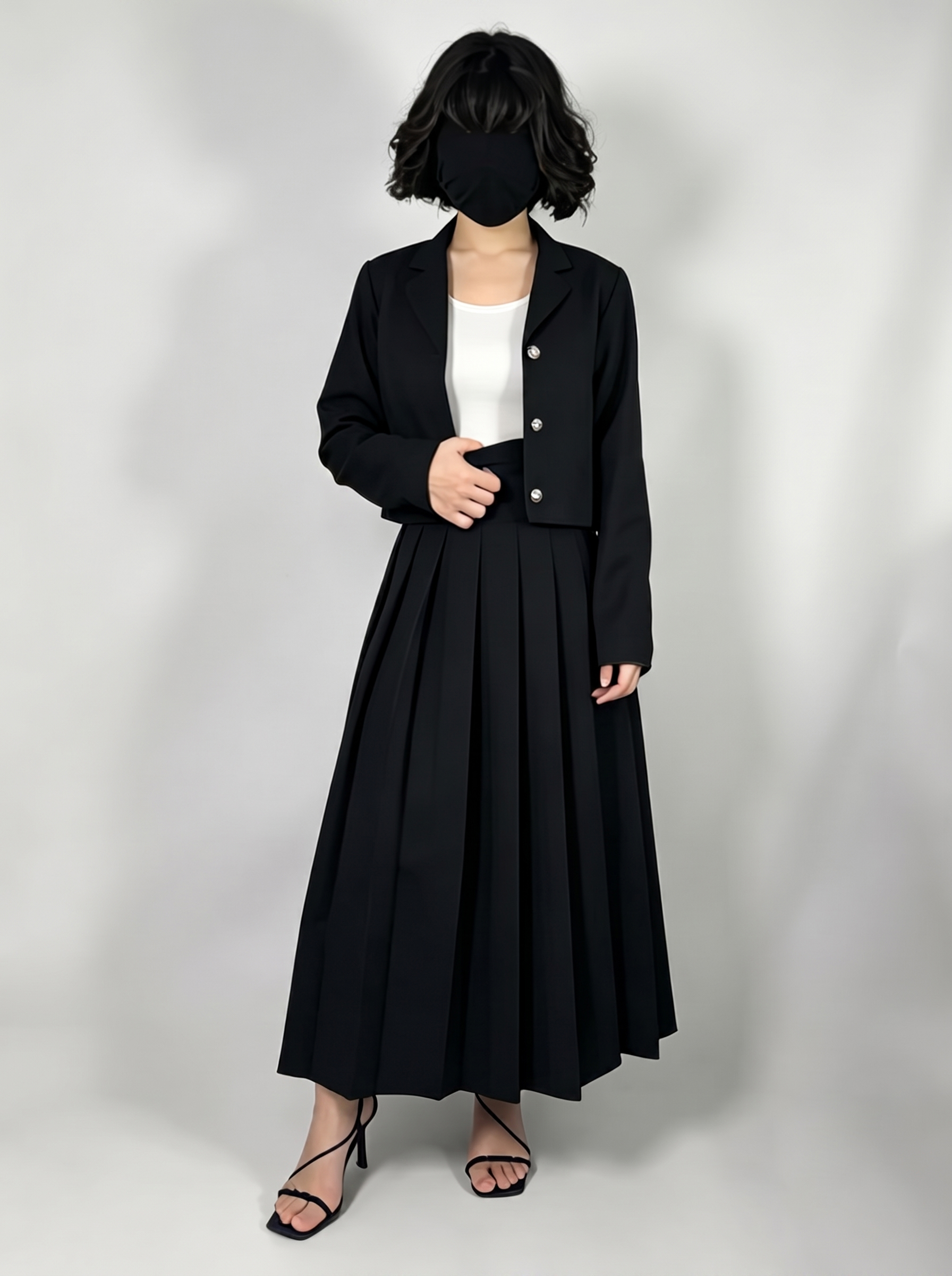 Onyx Monochrome Skirt Suit