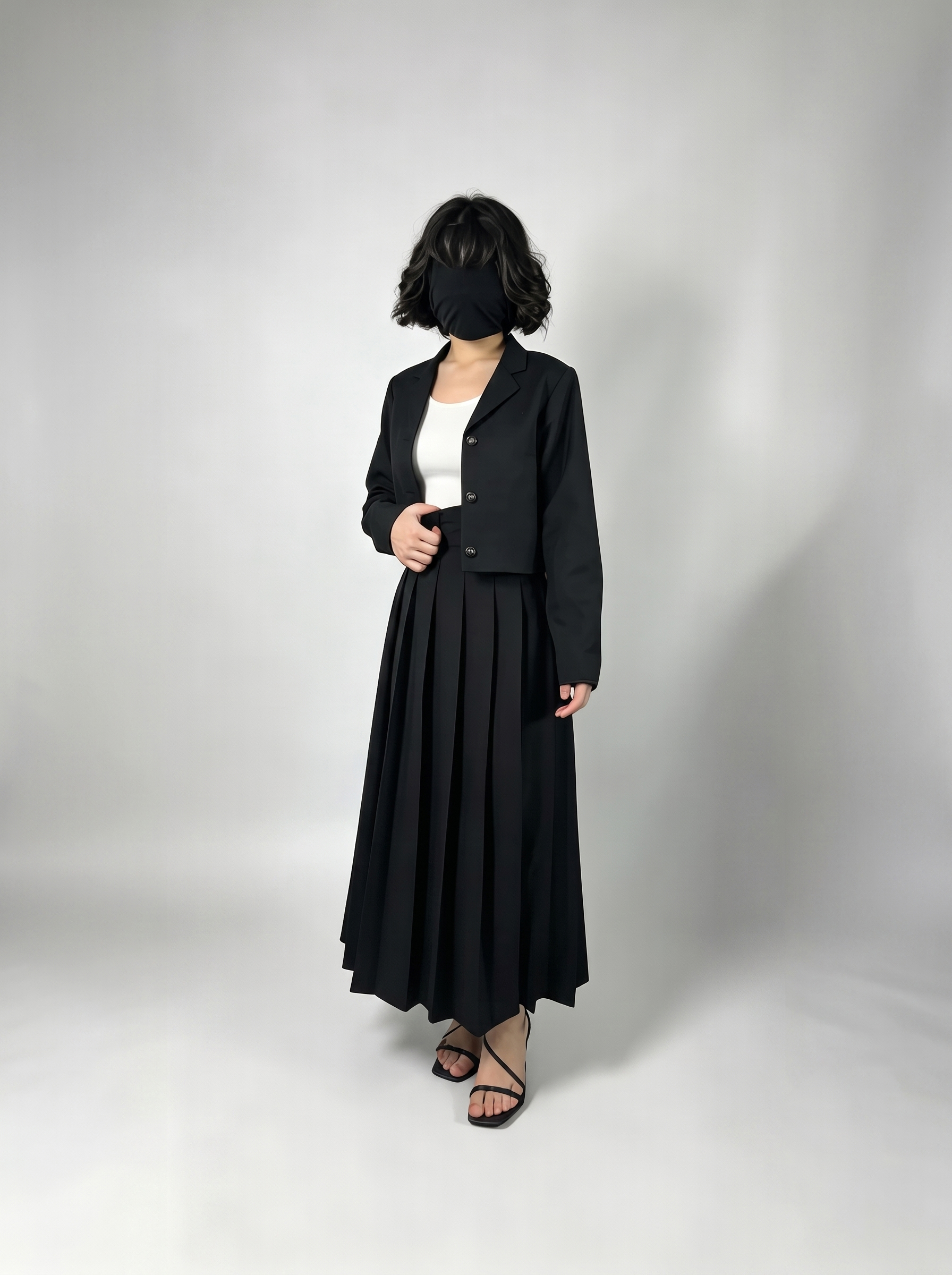 Onyx Monochrome Skirt Suit