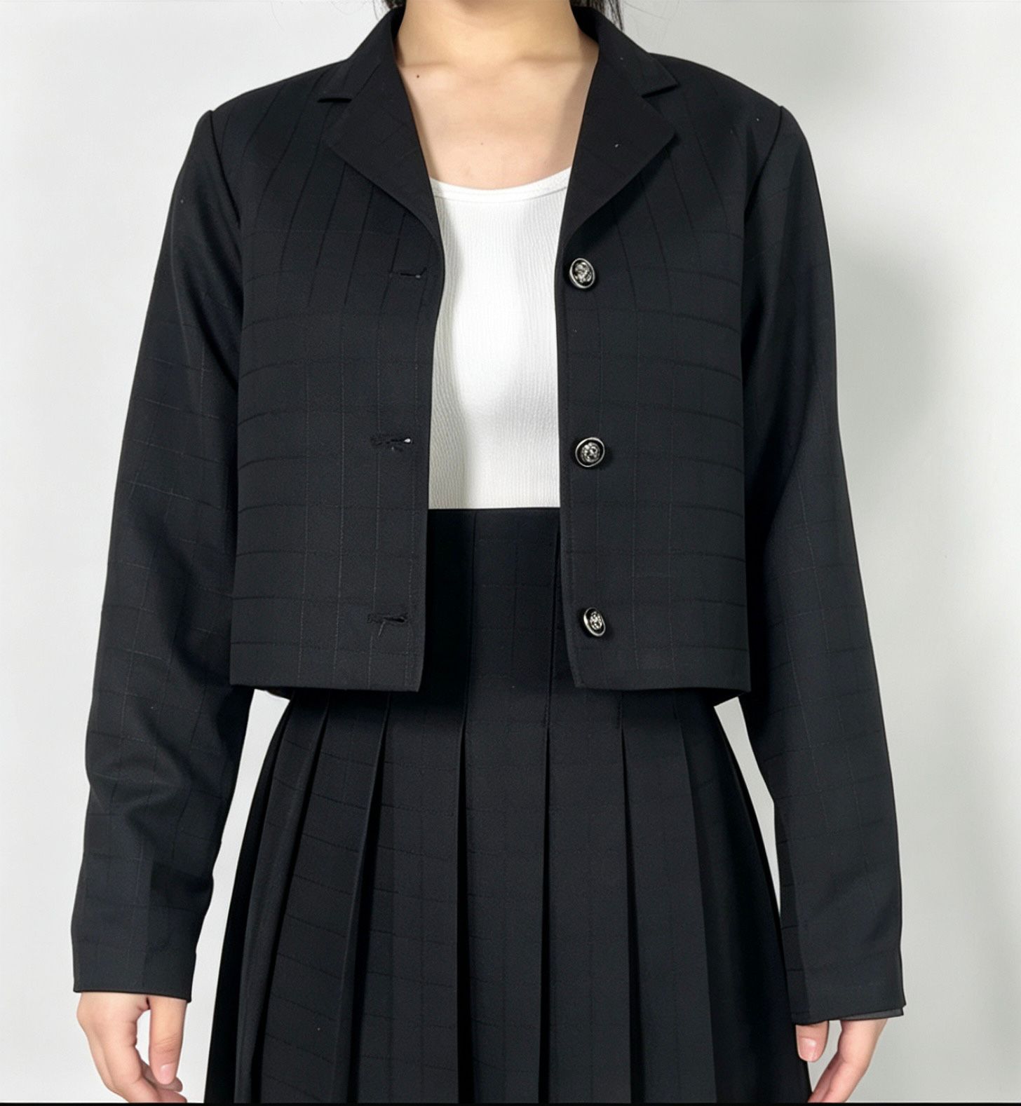 Onyx Monochrome Skirt Suit