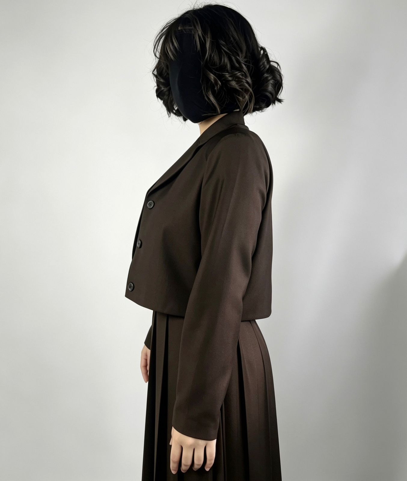 Mocha Monochrome Skirt Suit